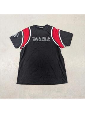 Vintage Yamaha Motorcycles Black and Red Racing T-shirt